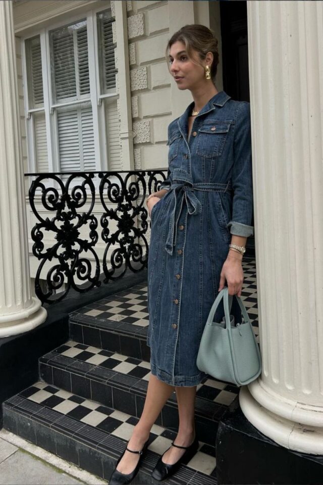 Discover versatile denim dress outfit ideas for every occasion, from brunch to casual outings. Explore stylish looks with detailed descriptions and tips for accessorizing and footwear to elevate your denim dress game. Denim Dress Outfit ideas, Denim Dress Outfit Summer, Denim Dress Outfit Fall, Denim Dress Outfit Winter, Denim Dress Fall, Denim Dress Winter, Denim Dress Outfits, Denim Dress Outfit Ideas Summer, Denim Dress Outfit Summer Casual, Denim Dress Outfits Winter, Denim Dresses Outfits