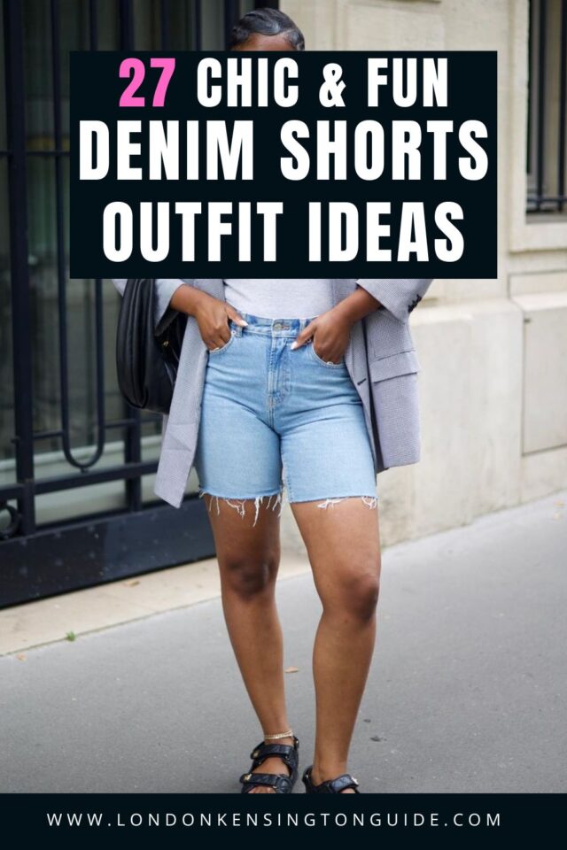 Discover 25 stylish denim shorts outfit ideas perfect for summer activities like brunch, exploring, and casual outings. From chic blazers to trendy tops, find the perfect look to elevate your summer wardrobe. Denim Shorts Outfit, Denim Shorts Outfit Summer, Denim Shorts Outfits, Denim Short Outfit, Denim Shortalls Outfit, Denim Short Outfits, Spring, Summer Casual, Denim Shorts Outfits Spring, Denim Shorts Outfit Casual, Denim Shorts Outfit Black Girl, Denim Short Outfit Black Girl
